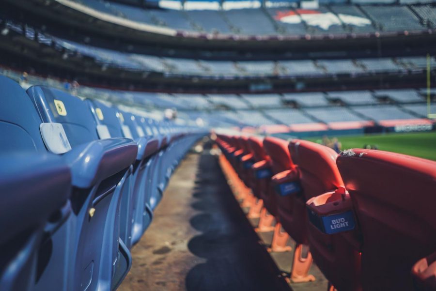 Empty stadium seats